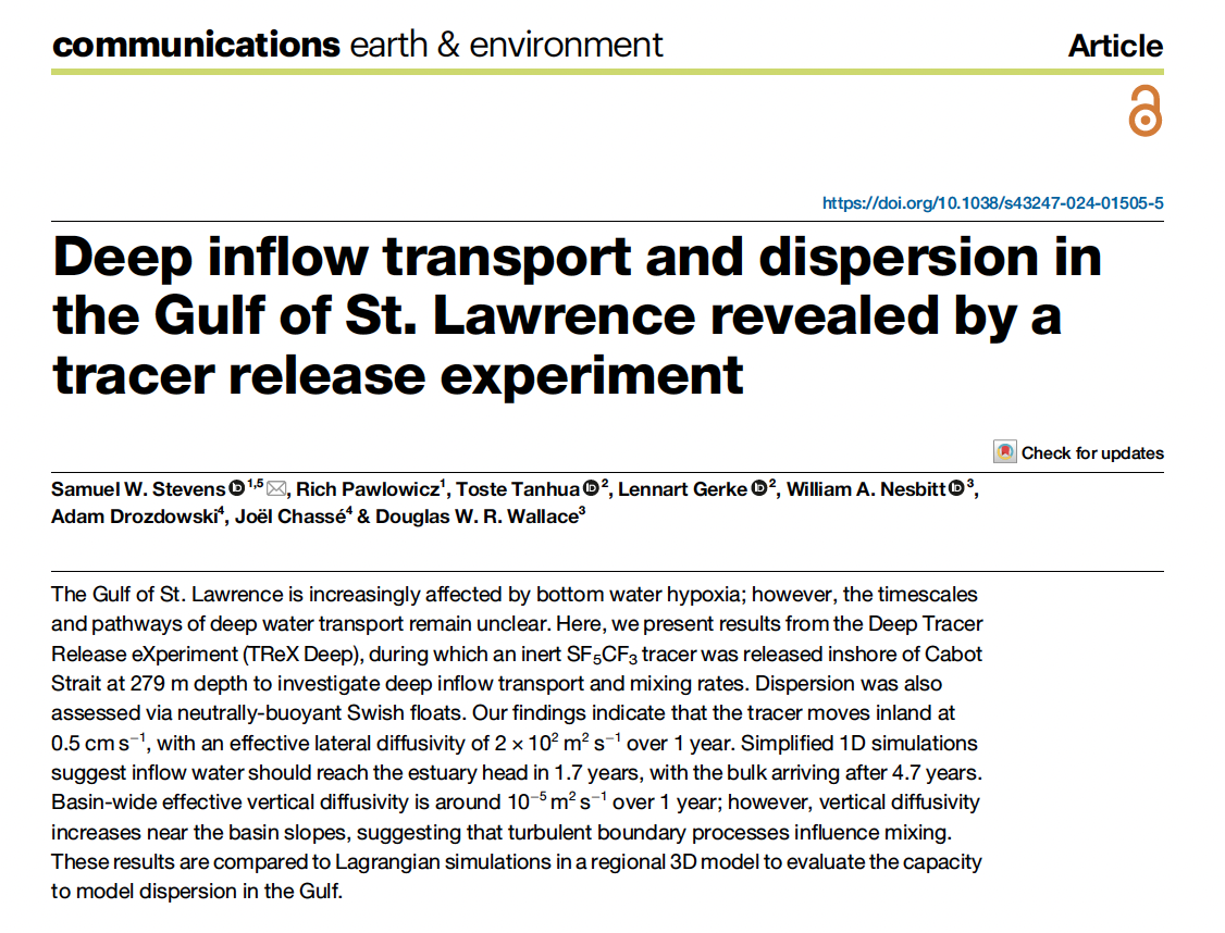 TReX Deep Communications: Earth and Environment paper